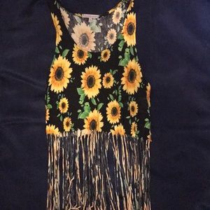 Sunflower crop top